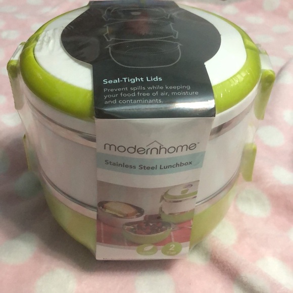 ModernHome 2-Tier Stainless Steel Lunchbox - Picture 2 of 4